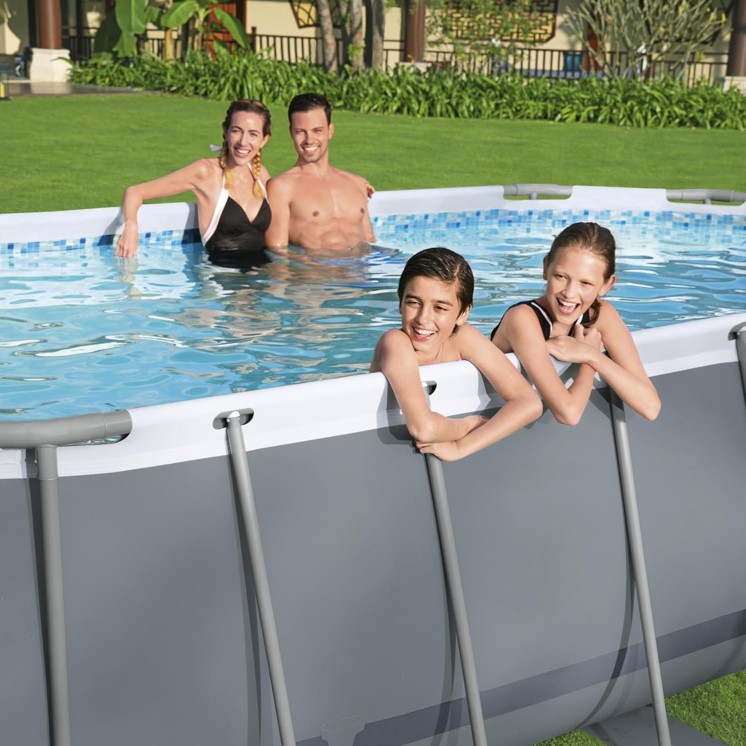 Bestway Steel Pro Max Kit Piscine Hors Sol - 305 cm x 200 cm x 84 cm - Gris – Image 5