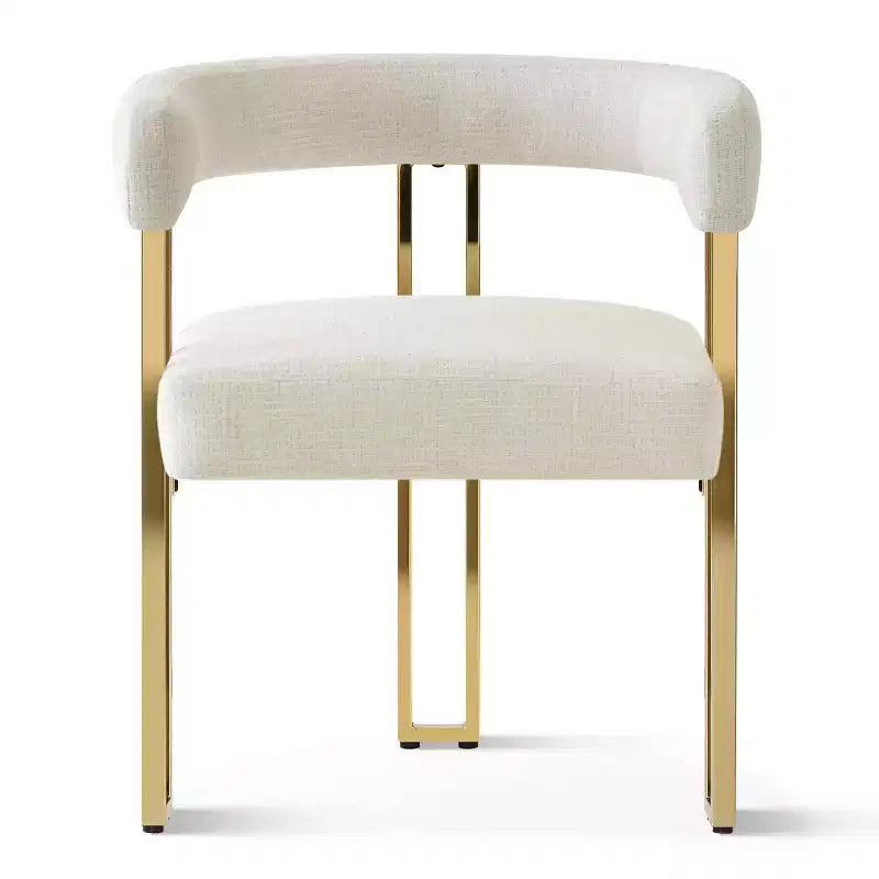 3-in-1 Oval Extendable Dining Table Set with 6 Chenille Upholstered Chairs Featuring Gold Metal Legs, Versatile Dining Furniture-Panipeachy – Image 15