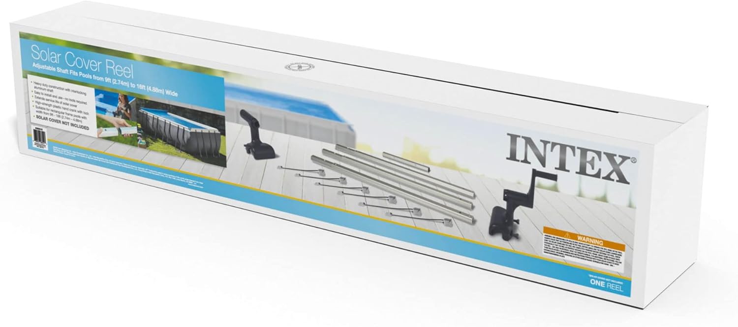 Intex Enrouleur bâche à Bulles pour Piscine rectangulaire de 2,74m à 4,88m – Image 3