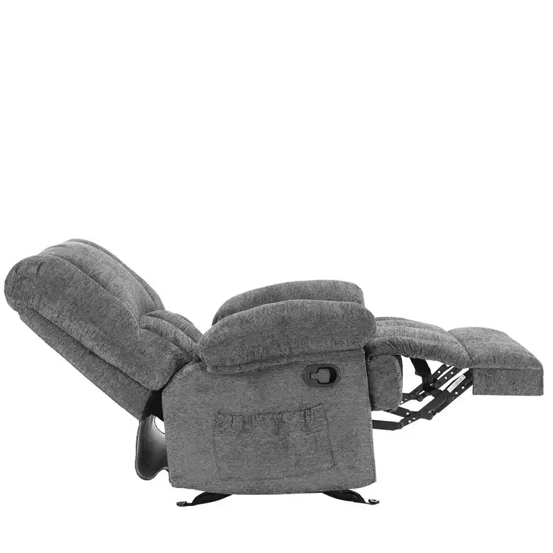 MAYEERTY Limestone Oversized Rocking Recliner Chair For Adults Living Room – Image 6