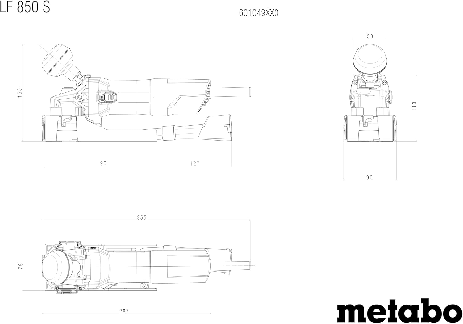 Décapeur de peinture Metabo LF 850 S 601049500 pour enlever les peintures et vernis - Puissance nominale : 850 W - Câble de 4 m, prise européenne – Image 2