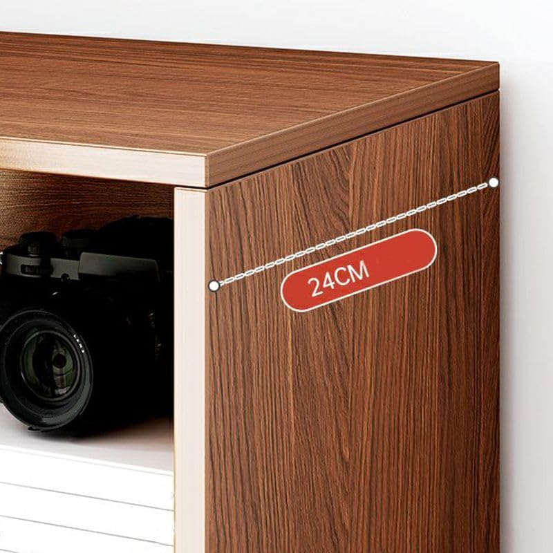 Bibliothèque contemporaine Standard à Dos fermé en Bois, étagère de Bureau à 5 Niveaux, du Sol au Plafond, Meuble de Salon, Rangement de Chambre à Coucher, Multicouche, Naturel, 79 L x 9 W 71 H – Image 4