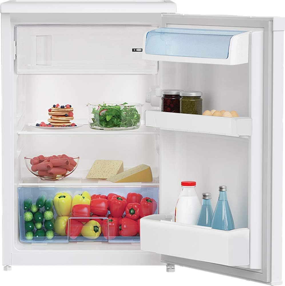 Beko TSE1284N Réfrigérateur table top - Volume total 114L : 101L (Réfrigération) + 13L (Congélation), Compartiment congélation 4 étoiles, MinFrost, Charnière de porte réversible, blanc – Image 3