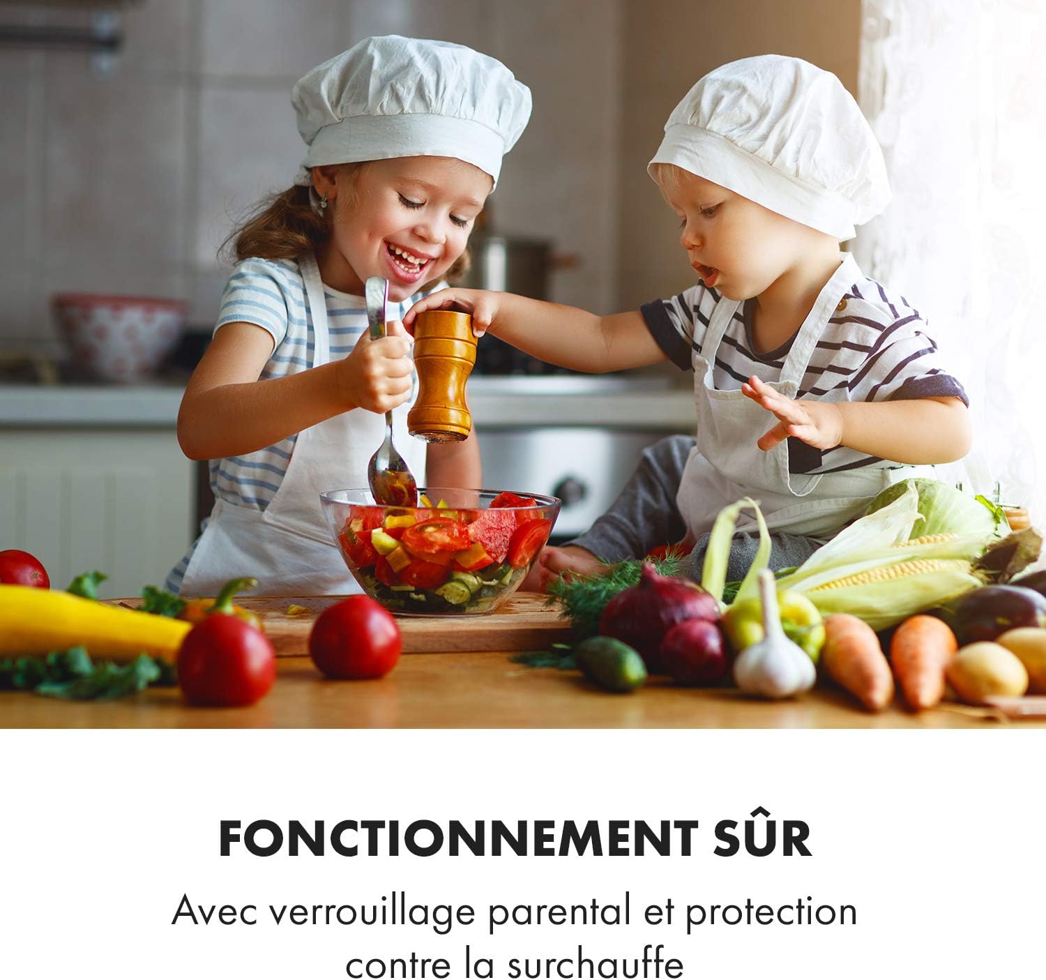 KLARSTEIN TrinityCook - table de cuisson à induction, pose libre, 3400W, 3 zones de cuisson, minuterie, 9 niveaux, 60 à 240° C, protection anti surchauffe, verrouillage parental - noir – Image 3