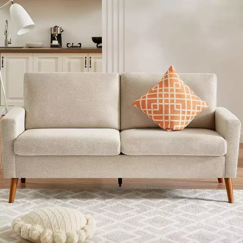 68 Loveseat Sofa Comfy Couch,Modern Loveseat Couches for Living Room/Bedroom,Comfy Sofa with Spring Cushion,Solid Wood,Tool-Free Assembly – Image 43
