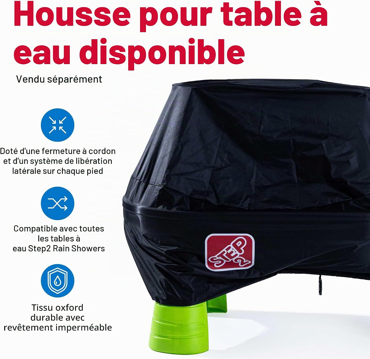 Step2 Rain Shower Splash Table d'eau avec 13 Accessoires - Bleu & Vert | Jeu extérieur Aquatique | Activité pour Le Jardin – Image 10