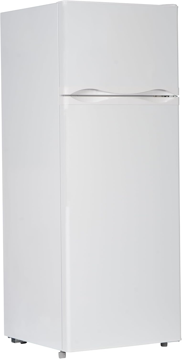 METRO Professional aro Réfrigérateur combiné DFZW1450E, PCM, 55 x 57 x 141 cm, 162 L, avec congélateur (44 L), 3 étagères réglables, blanc