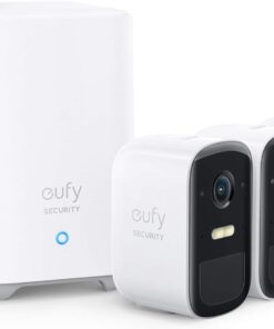 eufy Security eufyCam 2C, Camera Surveillance WiFi exterieure sans Fil, pour HomeBase 2, autonomie de 180J, Transmission HD avec 1080p, sans Frais mensuels, Kit 3 caméras