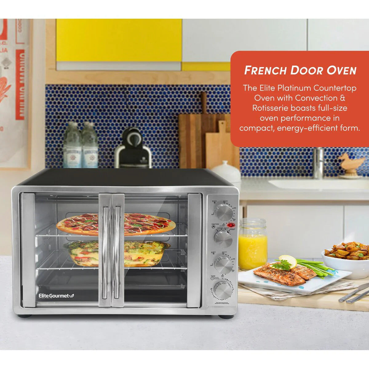 Elite Platinum Double Door Oven with Rotisserie and Convection – Image 4