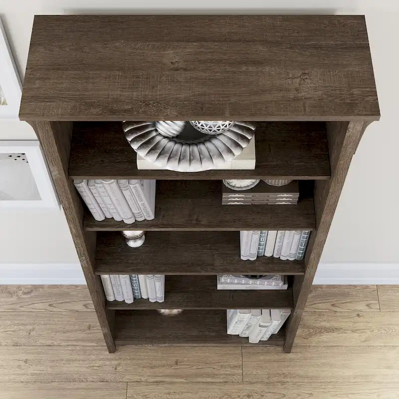 Salinas Tall 5-shelf Bookcase (Set of 2) by Bush Furniture – Image 7