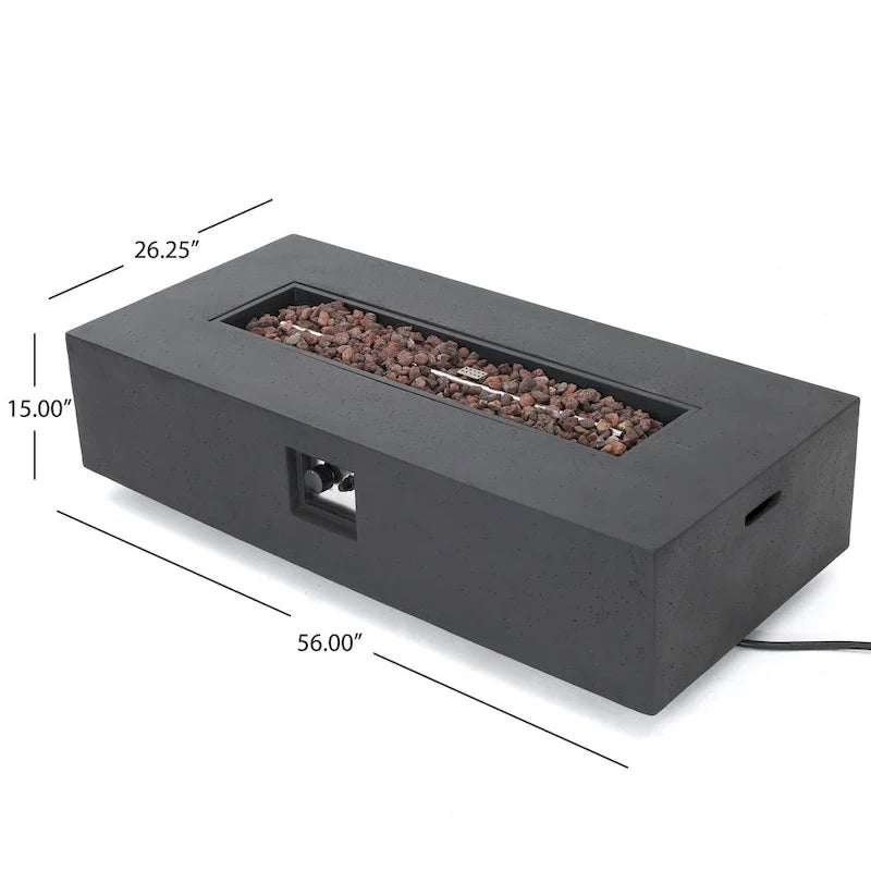 Giovanna Outdoor Aluminum 7 Seater Chat Set with Fire Pit by Christopher Knight Home – Image 8
