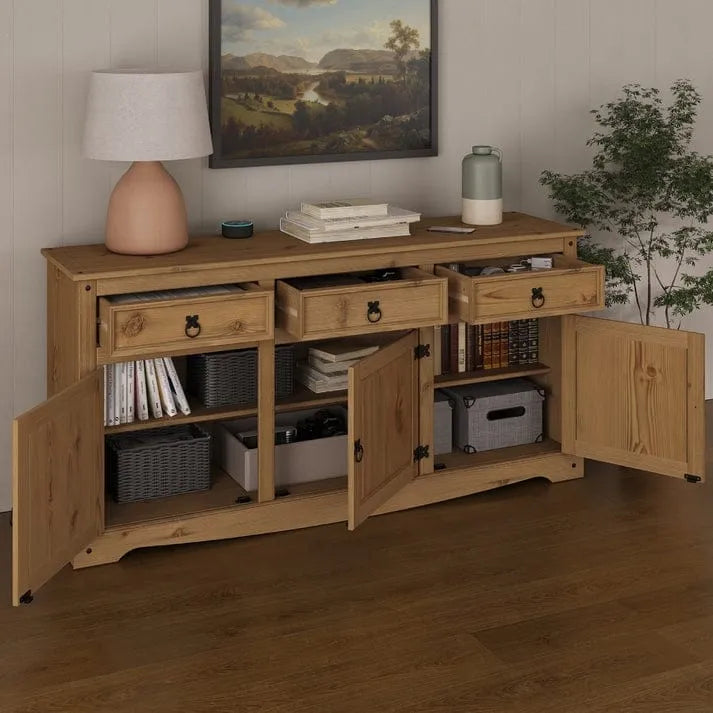 65 Wood Buffet Sideboard Farmhouse - Corona Collection – Image 10