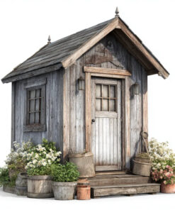 Abri de jardin en bois 150x200x220 cm - Style rustique