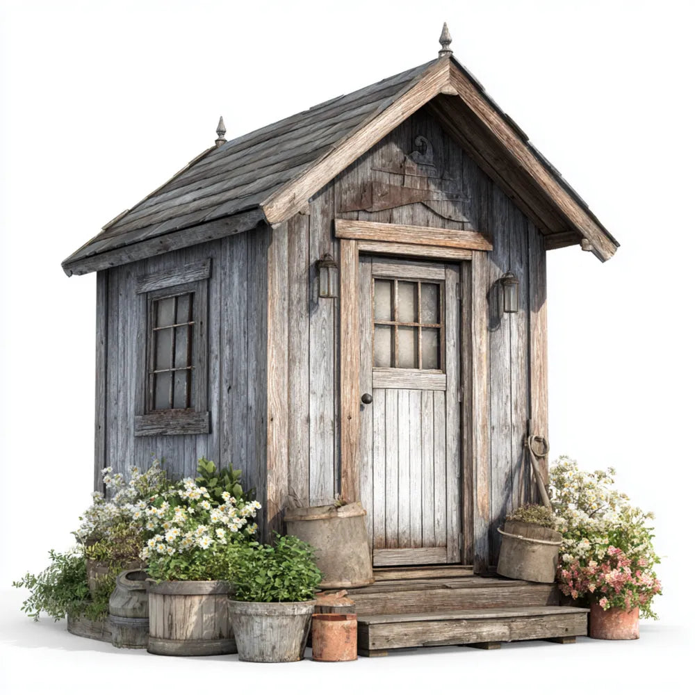 Abri de jardin en bois 150x200x220 cm - Style rustique