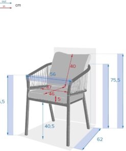 Alternative view of Hespéride - Lot de 2 Fauteuils de Jardin Oriengo Olive et Graphite Anti-Rouille Tissu Déperlant Coussins Déhoussables Mobilier pour Terrasse Balcon