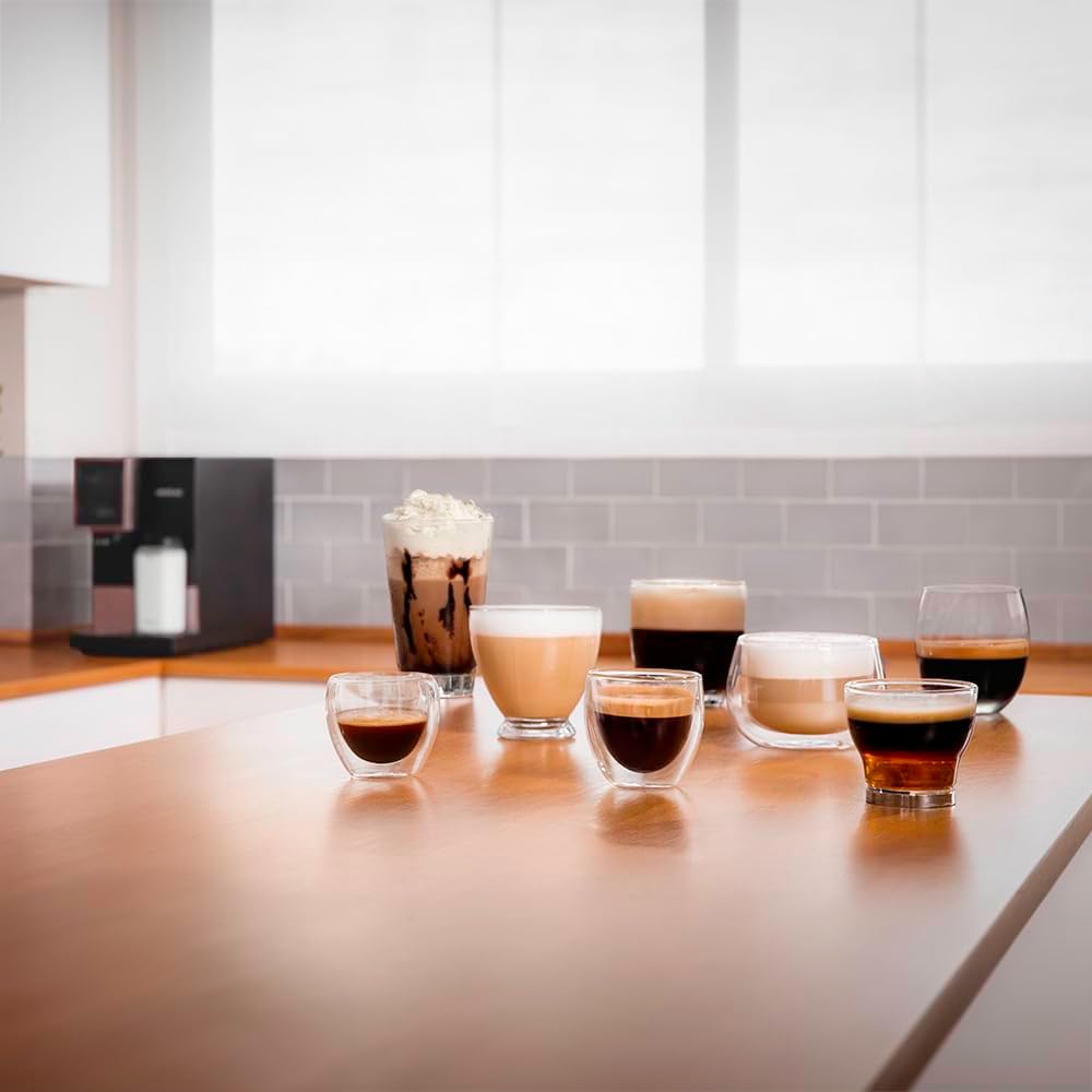 Cecotec Machine a Café Espresso Superautomatique Cremmaet Compactccino Connected Black Rose. 19 Bars, Écran TFT, Wifi, Moulin Integré, Réservoir d'eau 1,1 L et de lait 400 ml, Nettoyage Automatique – Image 3