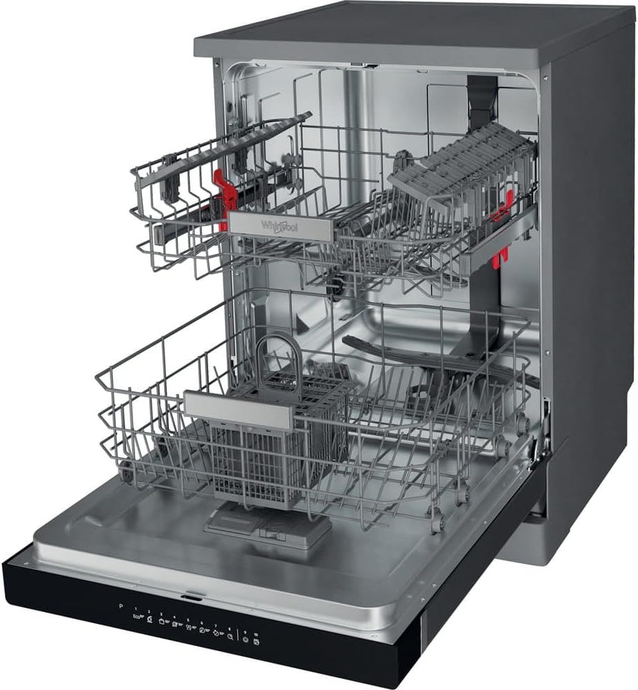 Whirlpool Lave-vaisselle, couleur inoxydable, grande capacité – WFO 3T141 X – Image 7
