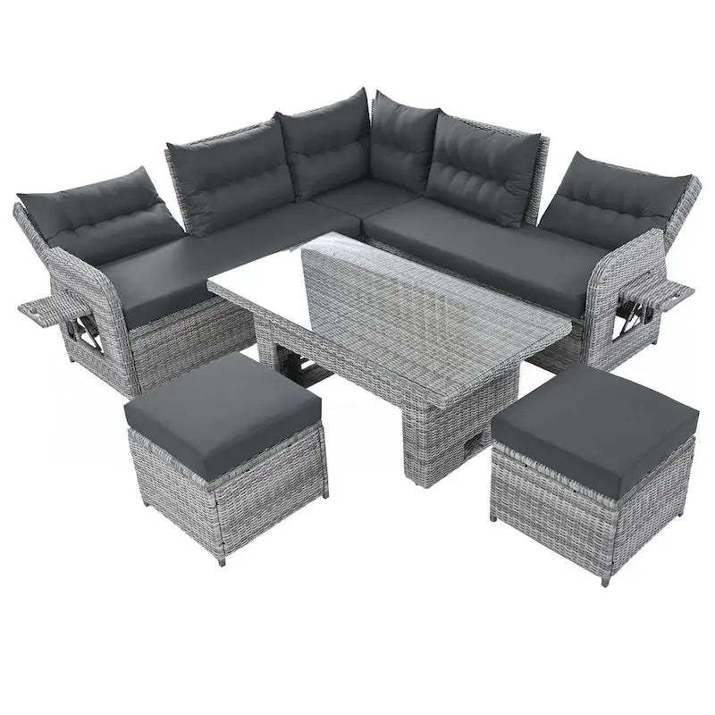 Outdoor Furniture Set Patio Rattan Furniture Set – Image 9