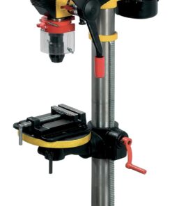 Fartools Perceuse d'établi 750W, hauteur 1m, col de cygne 180mm, mandrin autoserrant 16mm, 16 vitesses de rotation 180-2770tr/min, étau 100mm
