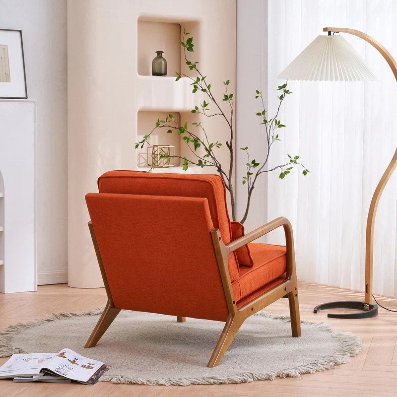 Mid Century Modern Upholstered Accent Chair – Image 42