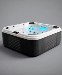 Jacuzzi Extérieur 6 Places Acrylique 200x200x90 cm - éclairage LED - Système de Massage