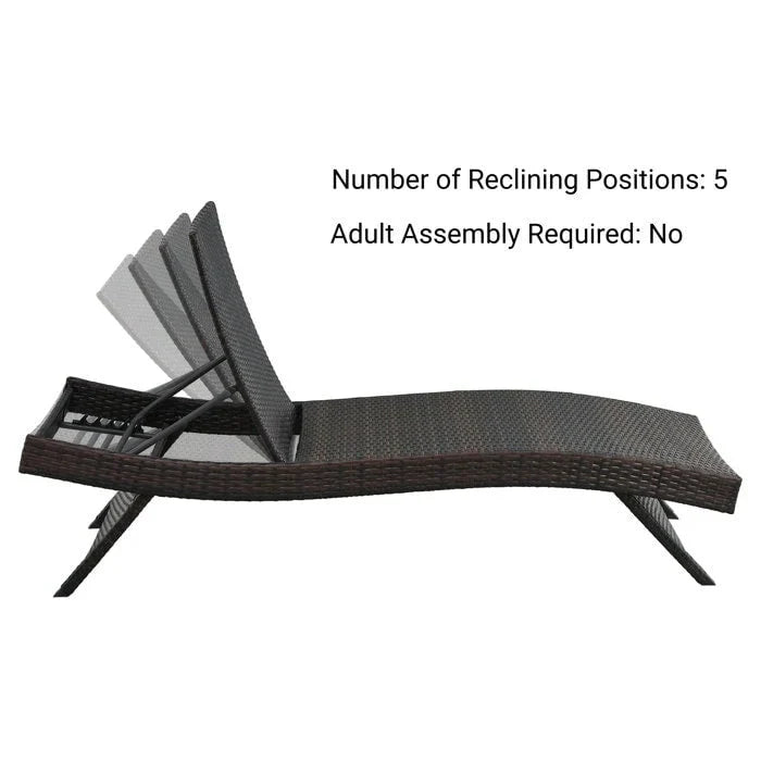 All Weather Wicker Chaise Lounge - Set of 2 – Image 18