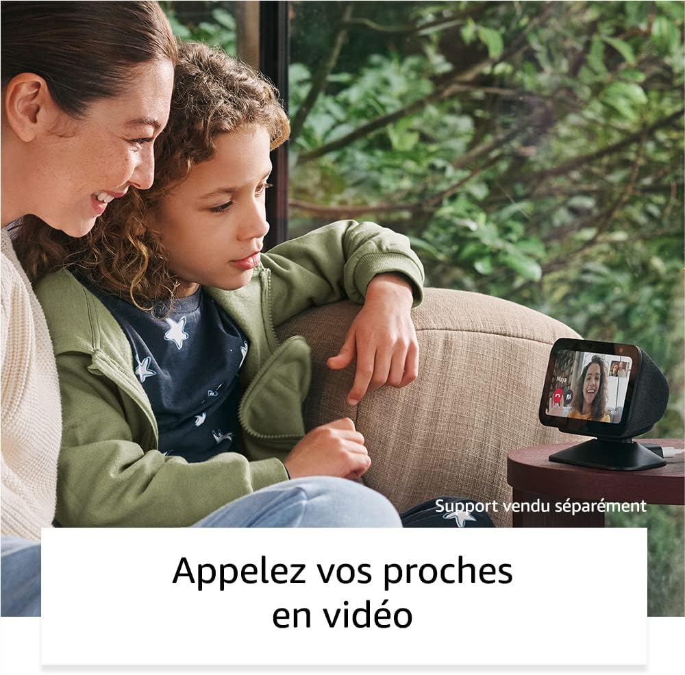 Echo Show 5 (Nouvelle génération) | Écran tactile connecté compact avec Alexa pour le contrôle de votre maison connectée et bien plus | Anthracite – Image 5