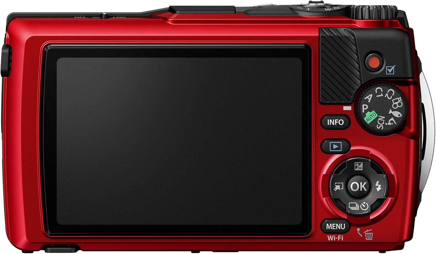 OM SYSTEM Tough TG-7 Rouge, 12 MP, étanche, Antichoc, Modes de Prise de Vue sous-Marine et Macro, vidéo 4K, Zoom 4X Grand-Angle (successeur Olympus TG-6) – Image 4