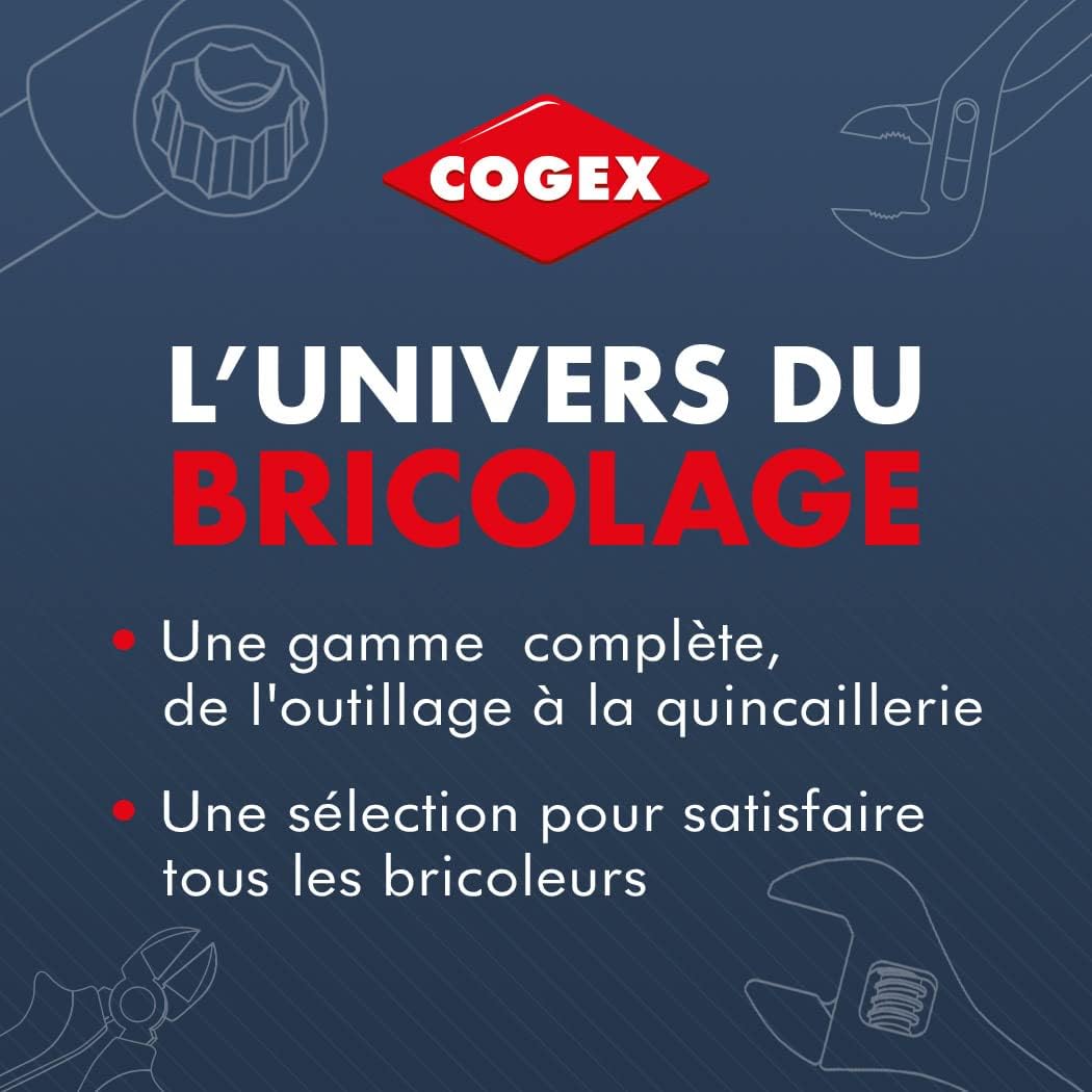Cogex - Lot de 3 caisses métal cadenassables - Bleu - Dimensions: 70700x330x310 mm, 100800x390x340 mm, 150900x450x370 mm – Image 7