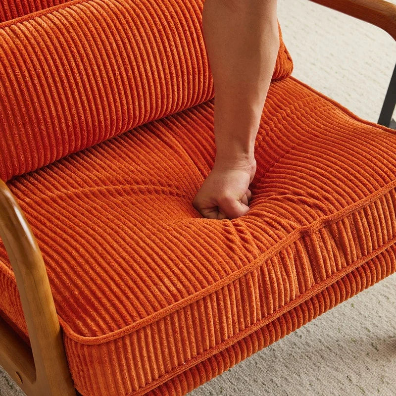 Mid Century Modern Upholstered Accent Chair – Image 6