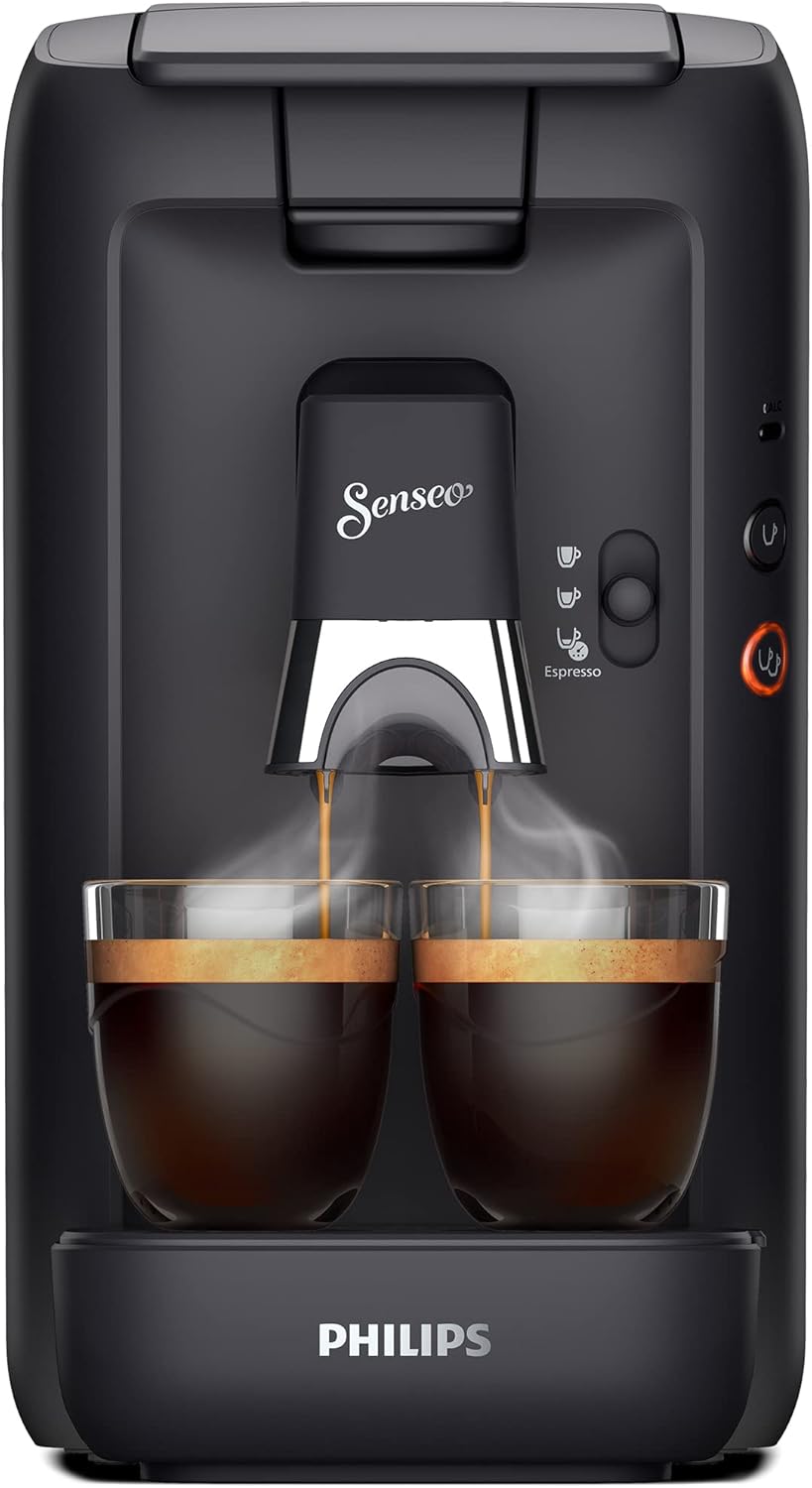 Senseo Maestro Machine à Café Dosettes avec Réservoir d'Eau de 1,2 Litre, Sélection l'Intensité du et Fonction Mémo, Produit Vert, Couleur: Noir, (CSA260/61) – Image 2
