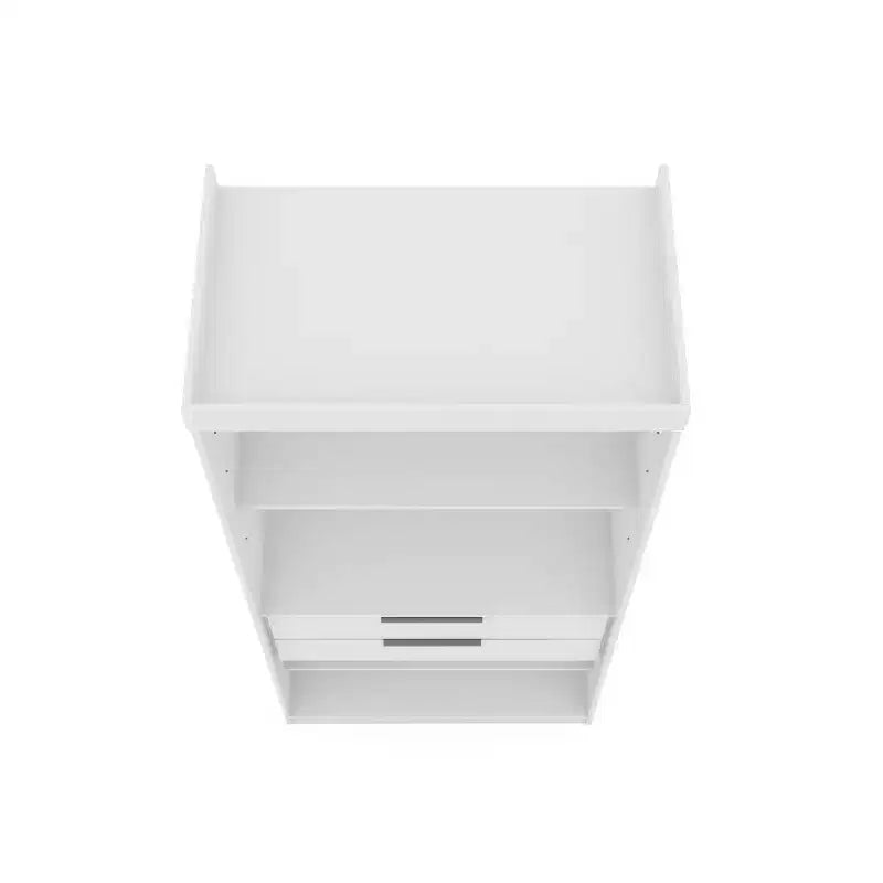 Set of 2 Mulberry 2.0 Wardrobe Closet White - Manhattan Comfort: Bedroom Storage, Hanging Rods, Modern Design – Image 9