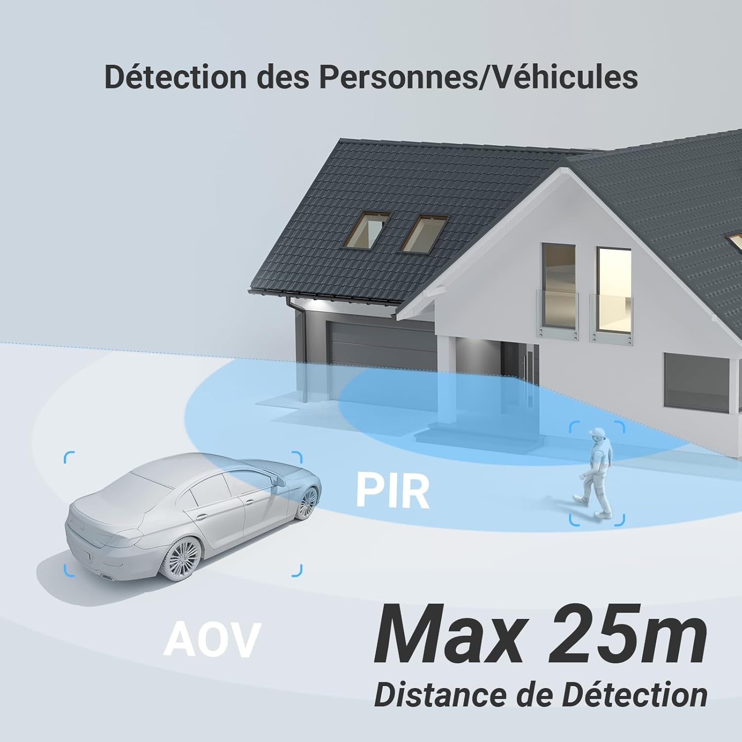 EZVIZ 4G LTE Camera Solaire, 2K+ Camera Surveillance WiFi Exterieure sans Fil, Wi-Fi/4G Compatible, AOV 24/7 Enregistrement, Détection Humaine/Véhicules, Vision Nocturne Couleur, CB8 Lite 4G Kit – Image 8
