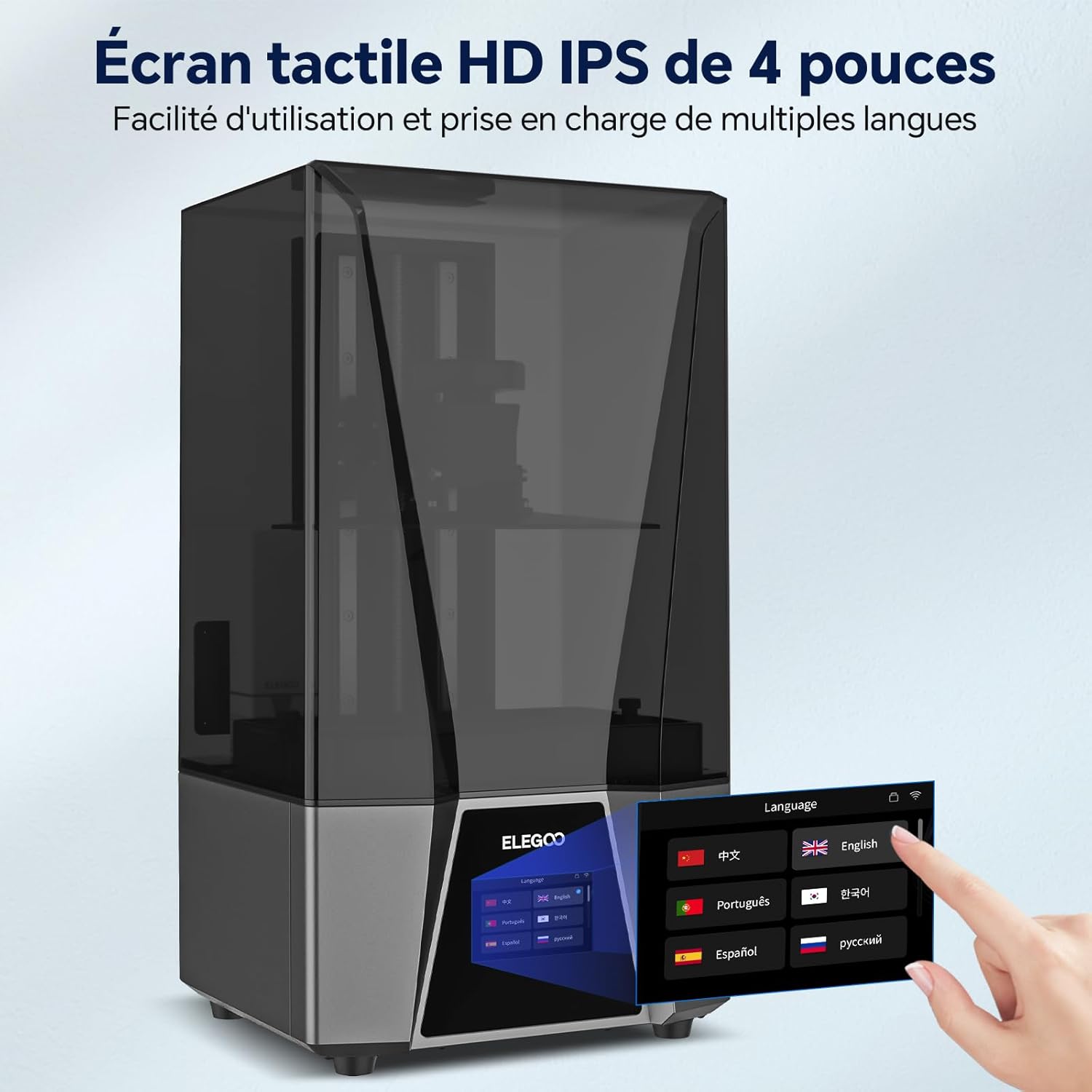 Imprimante 3D ELEGOO Saturn 3 Ultra 12K MSLA en résine - 218,88 mm x 122,88 mm x 260 mm – Image 6