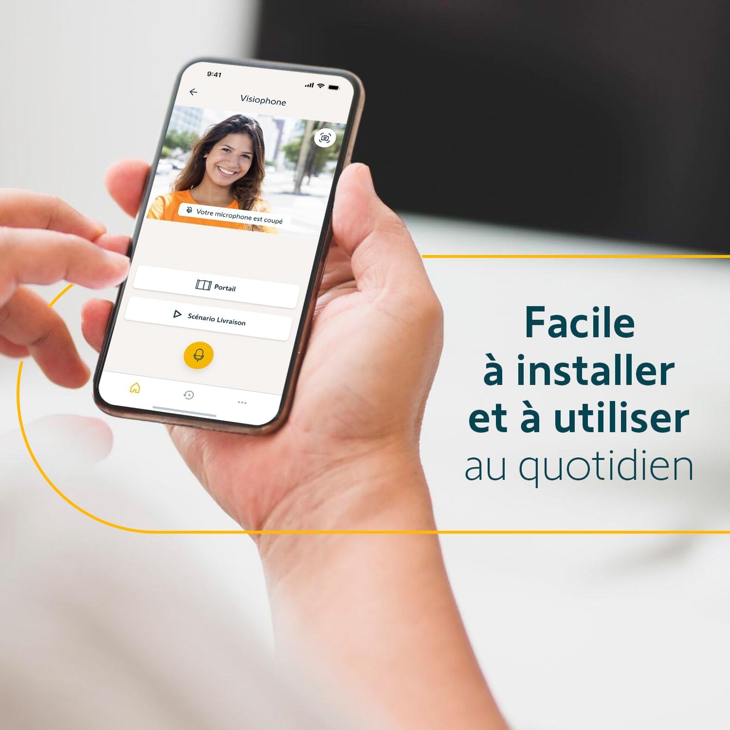 somfy 1871229 – Visiophone V350 Connect | Interphone connecté | Ecran 7 pouces | Vision nocturne | Gestion des visites à distance via l’app Protect | Contrôle jusqu’à 5 équipements motorisés RTS – Image 5