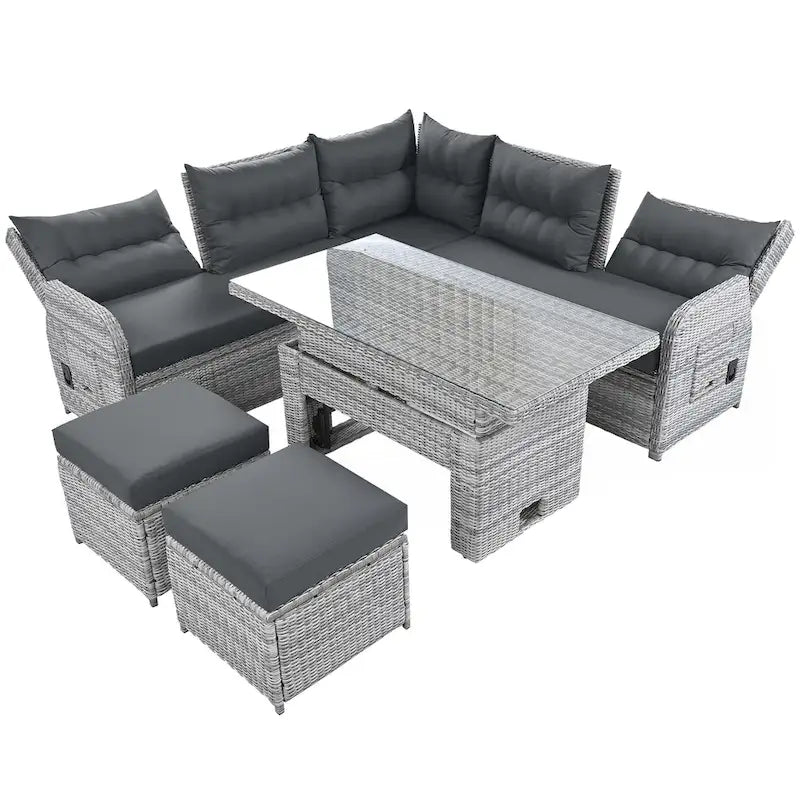 Outdoor Furniture Set Patio Rattan Furniture Set – Image 8