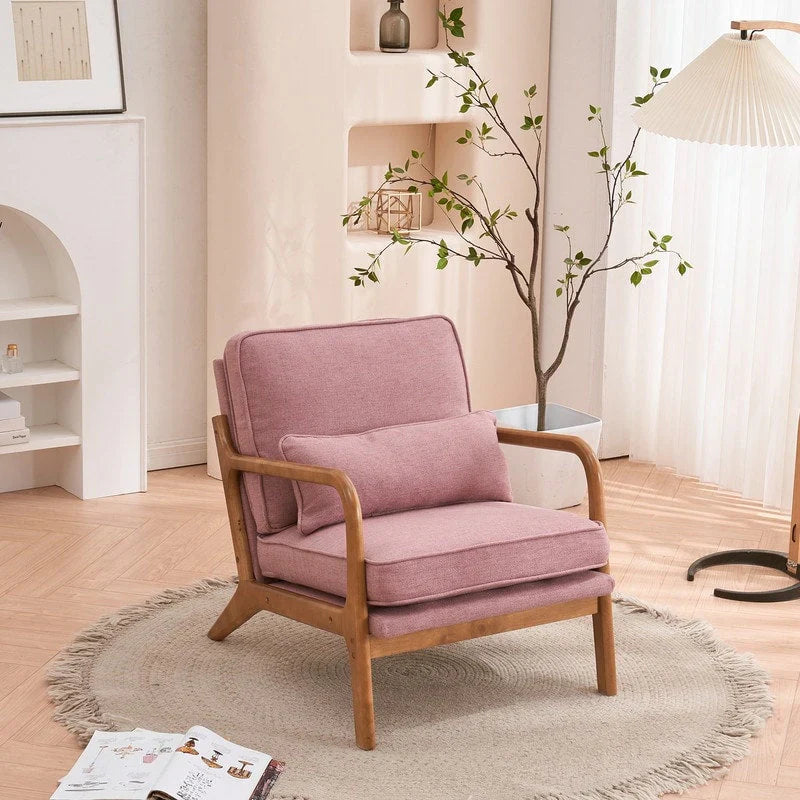 Mid Century Modern Upholstered Accent Chair – Image 41