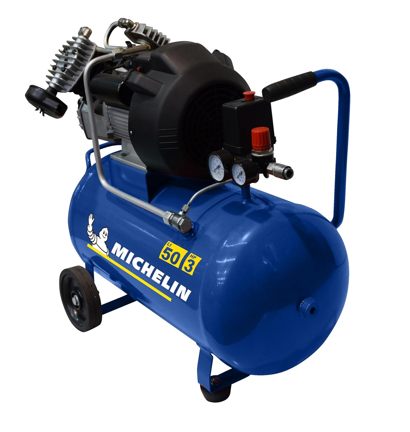 MICHELIN Compresseur d'Air Portatif MB3650 - Cuve 50 Litres - Moteur 3 cv - Pression Maximale 10 bar - Débit d'Air 360 l/min - 21.6 m³/h – Image 5