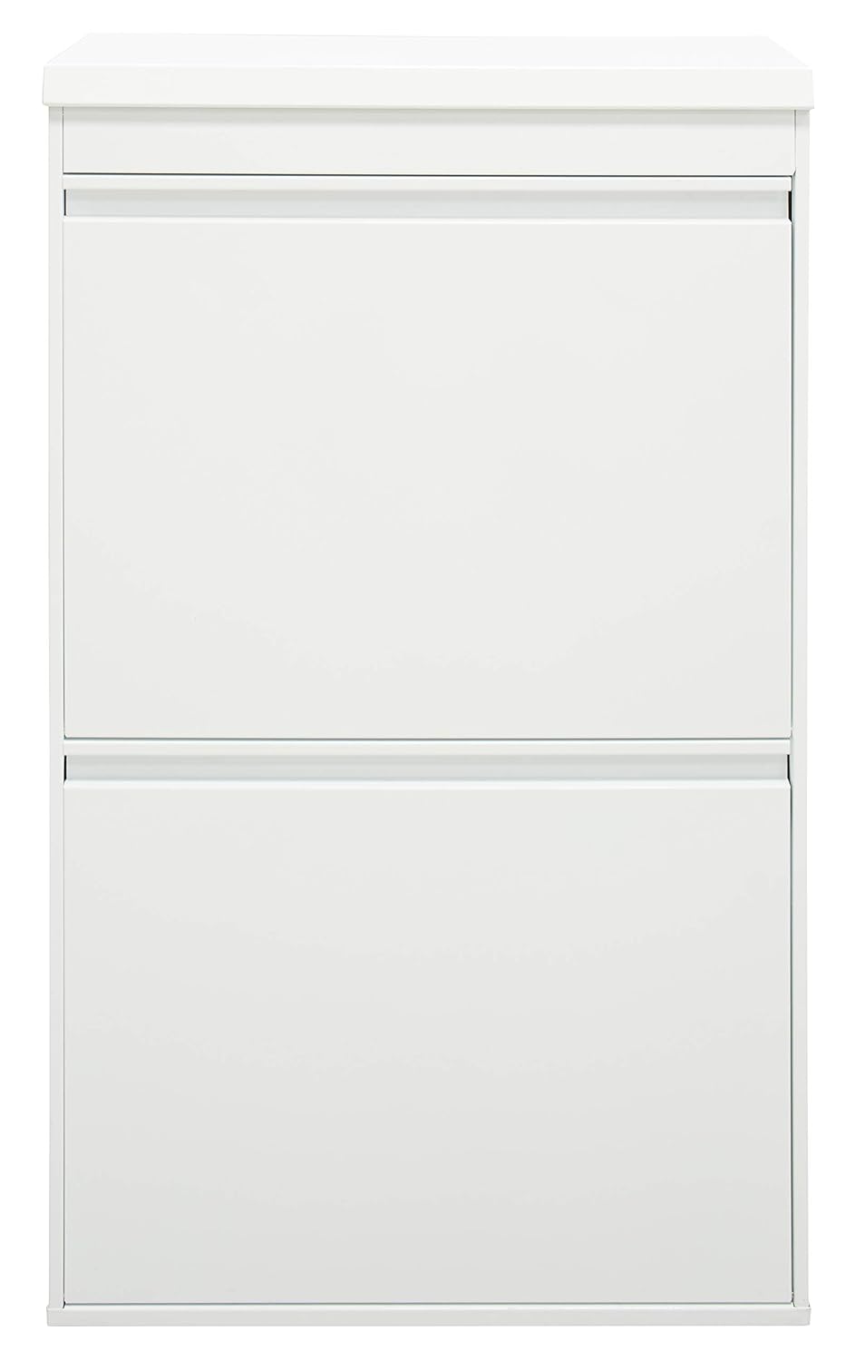 ARREGUI Top CR621-B Poubelle de recyclage en acier, poubelle de tri sélectif, 4 seaux, avec plateau supérieur multifonction, 4 x 17 L (68 L), blanc – Image 10