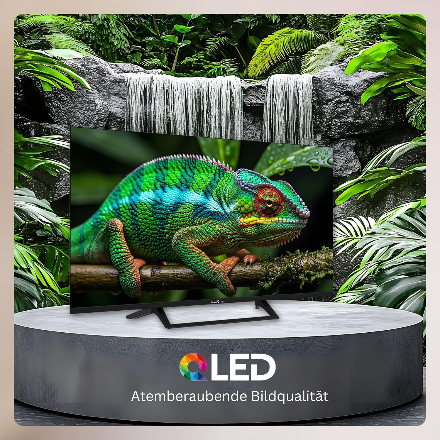 Smart Tech QLED 43QG06V2 Téléviseur Google TV HDR avec résolution 4K UHD, Bluetooth et Triple Tuner, Smart TV 43QG06V2 (2026) – Image 8