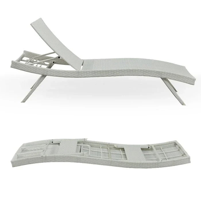 All Weather Wicker Chaise Lounge - Set of 2 – Image 25