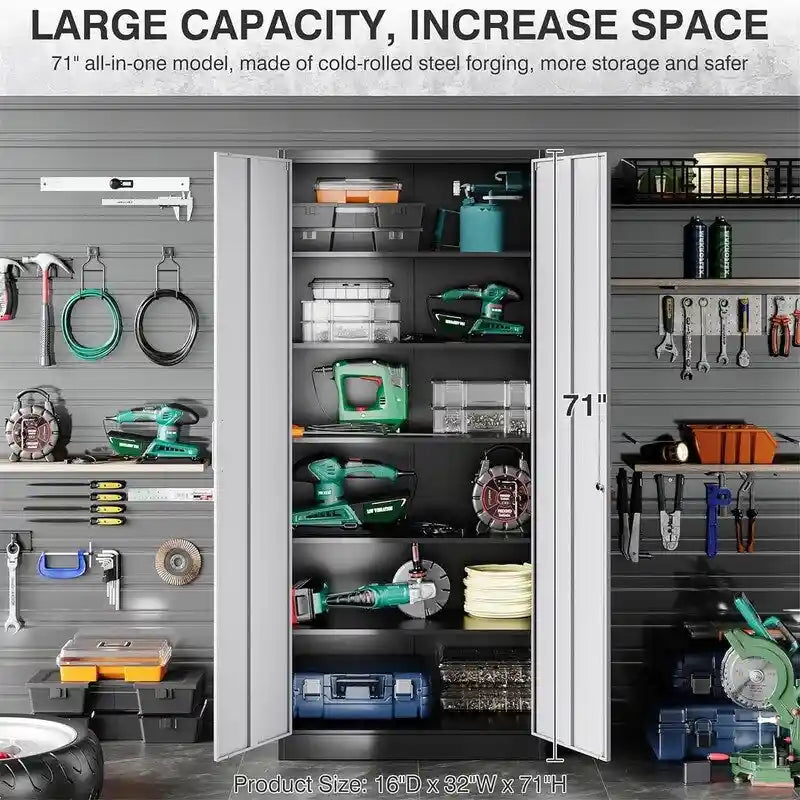 Metal Garage Storage Cabinet – Image 13