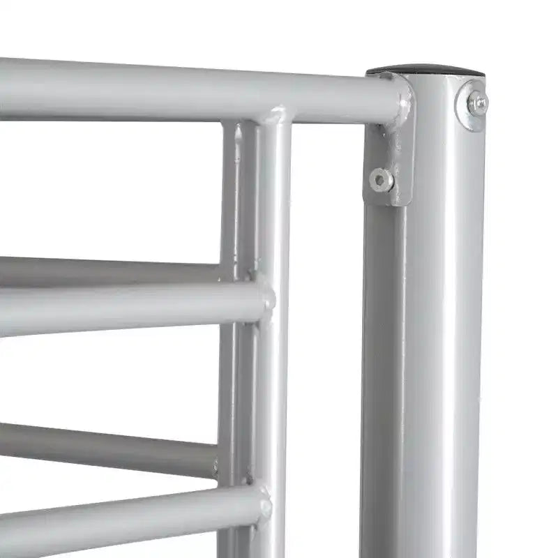 Karl Home Twin Over Twin Steel Bunk Bed Frame Ladder Bedroom Dorm Room for Kids Adult Children – Image 7