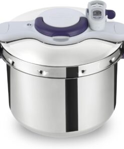 Seb Clipsominut’ Perfect Cocotte-minute 9 L, Autocuiseur induction, Facile à utiliser, Minuteur, Livre 100 recettes inclus, Fabriqué en France, Violet P4624900