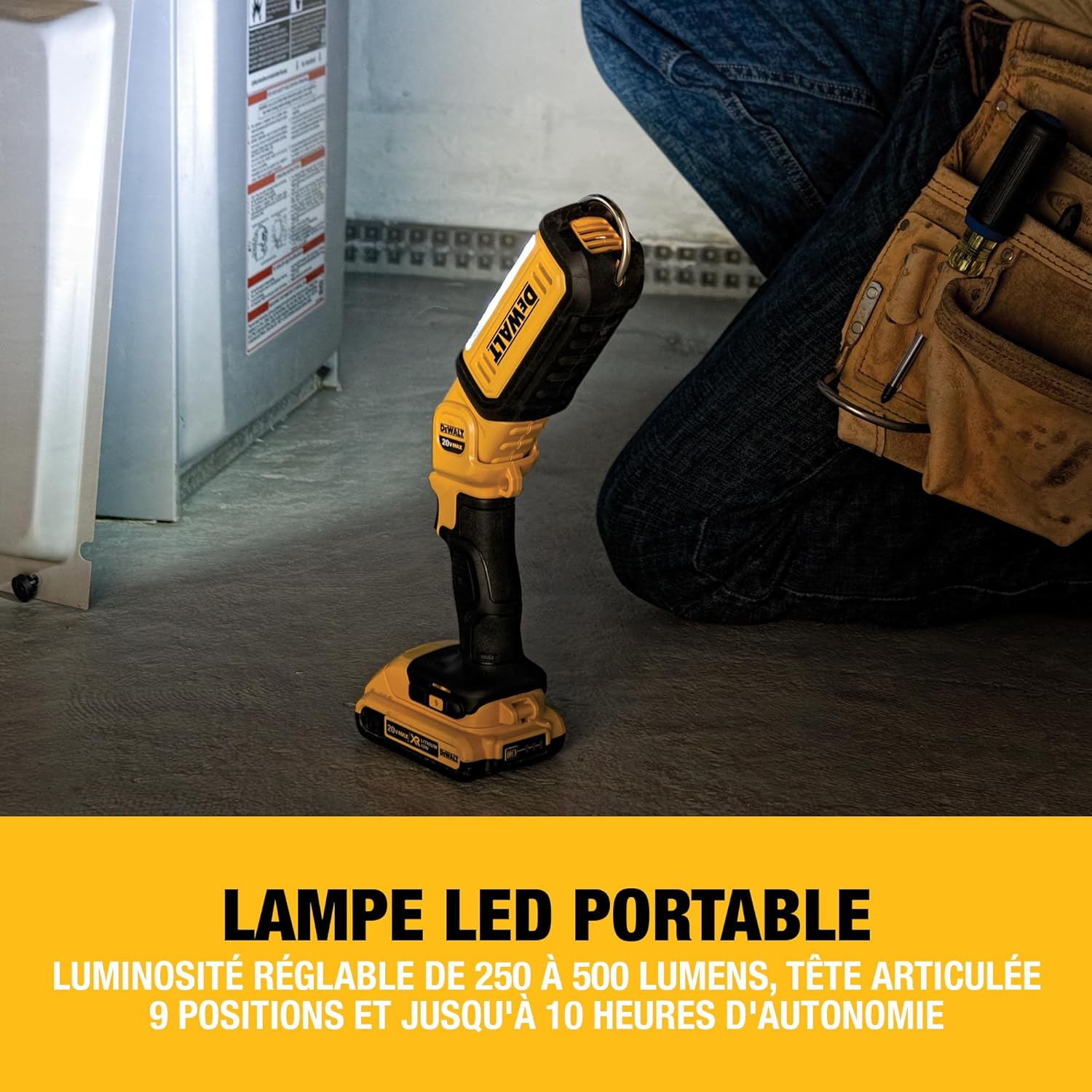 Pack 5 outils XR 18V, 1 perceuse-visseuse, 1 visseuse à chocs à 3 vitesses, 1 scie sauteuse, 1 scie circulaire, 1 lampe LED, 3 batteries 5Ah, 1 chargeur et 2 coffrets TSTAK, DCK551P3T-QW – Image 6
