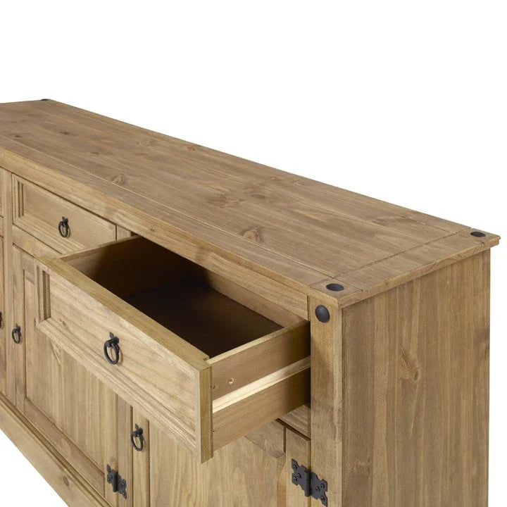 65 Wood Buffet Sideboard Farmhouse - Corona Collection – Image 6