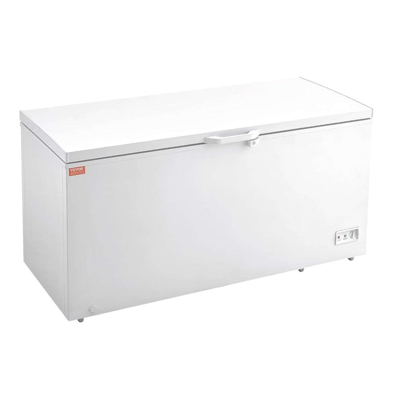 VEVOR Congélateur Coffre 488 L, Grand Surgélateur Autoportant avec 4 Paniers Amovibles, Porte Ouverte sur le Dessus avec Couvercle Verrouillable, Température Réglable sur 7 Niveaux, Éclairage LED – Image 9