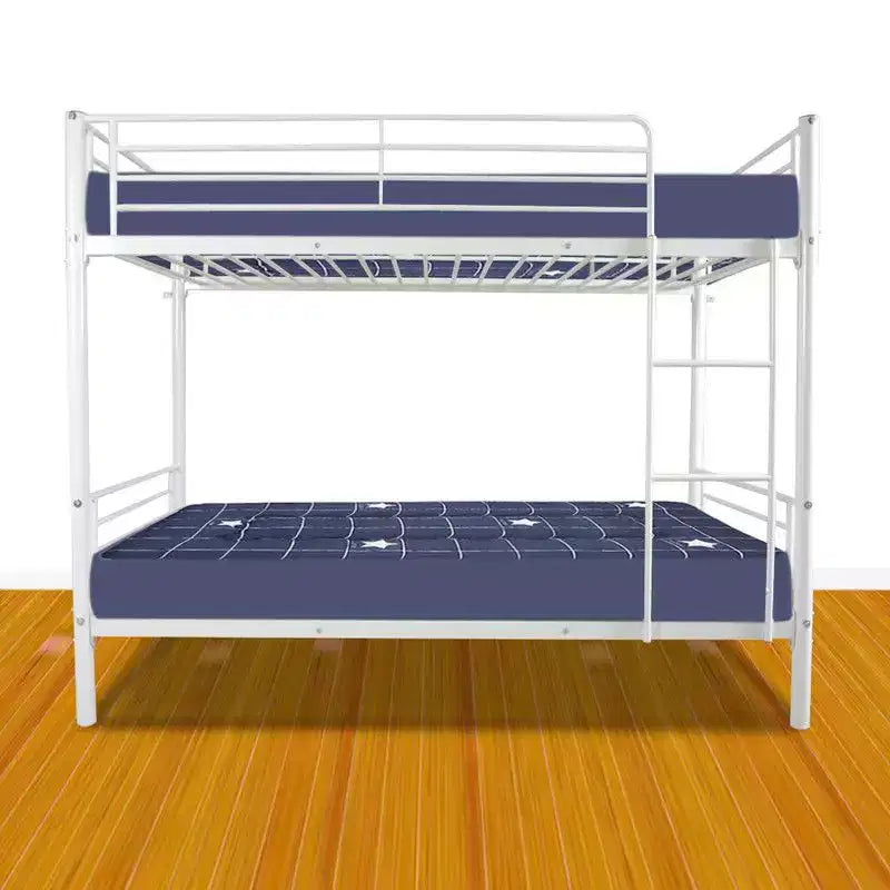 Karl Home Twin Over Twin Steel Bunk Bed Frame Ladder Bedroom Dorm Room for Kids Adult Children – Image 24