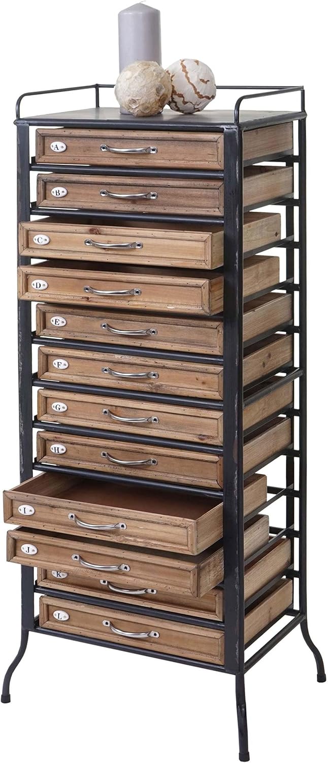 Mendler Placard de pharmacien HWC-A43 Style Shabby 129x55x38cm – Image 6