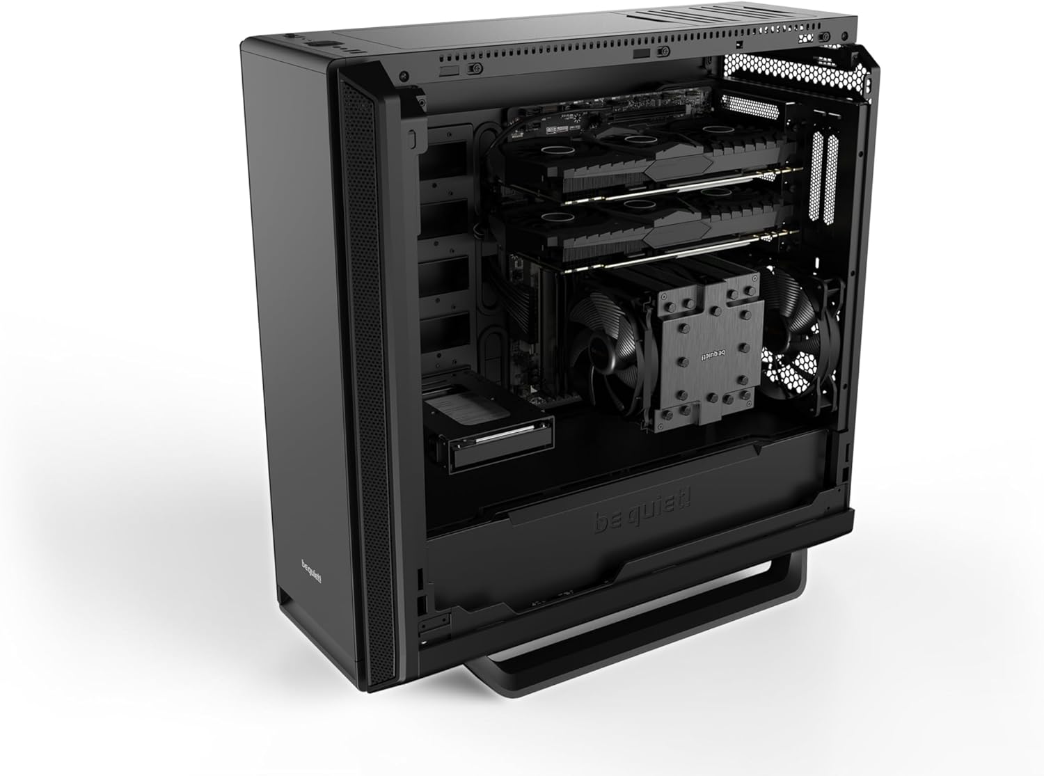 be quiet! Boîtier PC Silent Base 802 Black, 3 Ventilateurs Pure Wings 140 mm, 2 capots supérieurs et Avant interchangeables, Plateau de Carte mère découplé – Image 10